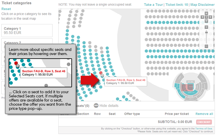 How To Get Aisle Seats On Ticketmaster