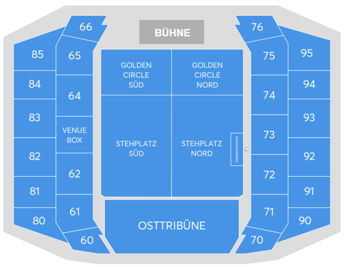Plan de salle - Wiener Stadthalle - Halle D