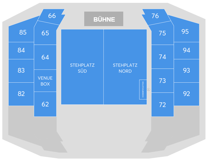 Plan de salle - Wiener Stadthalle - Halle D