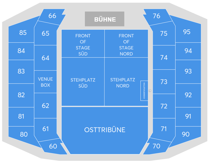 Plan de salle - Wiener Stadthalle - Halle D
