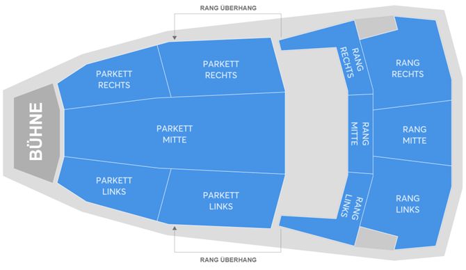 Zaalplattegrond: MAMMA MIA! - Das Original-Musical