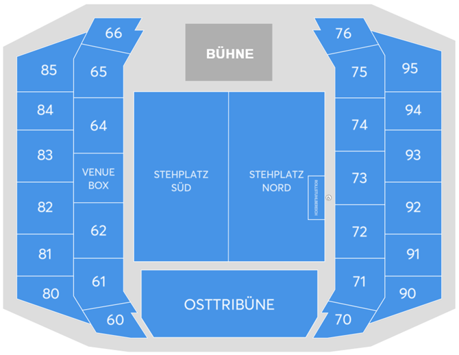 Plan de salle - Wiener Stadthalle - Halle D