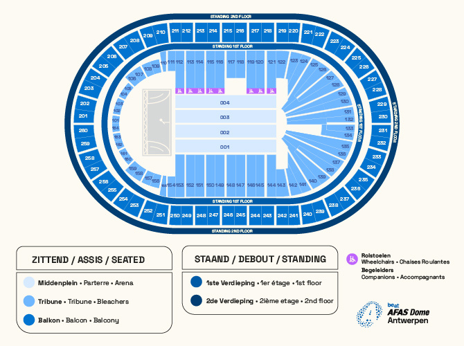 Venue seating chart for Simply Red for reference only