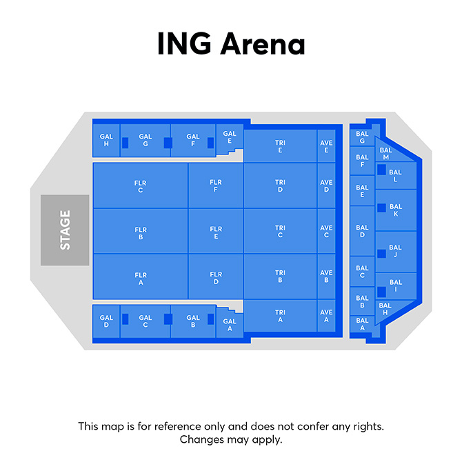 Plan de salle - ING ARENA