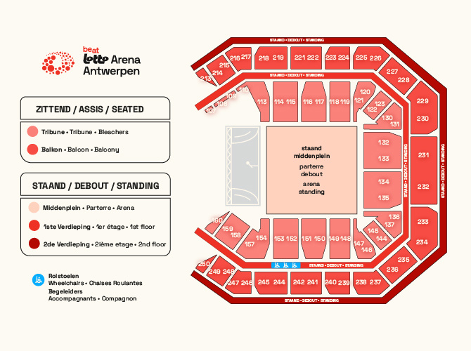 Venue seating chart for Pierce The Veil for reference only