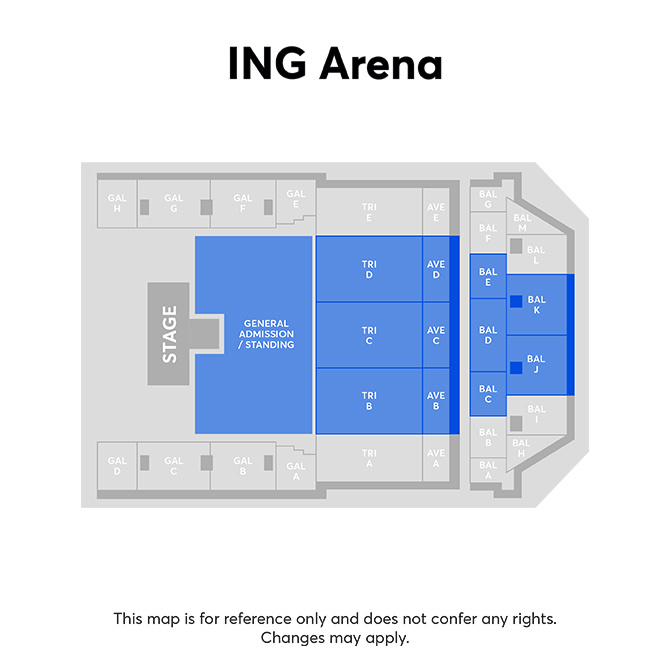 Plan de salle - ING ARENA