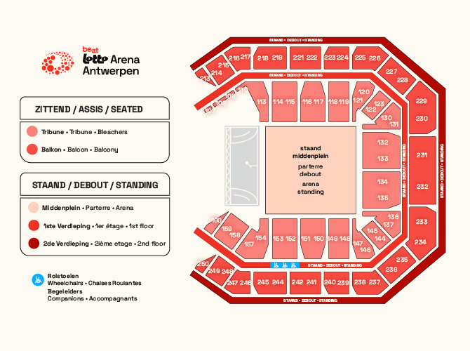 Venue seating chart for Marilyn Manson for reference only