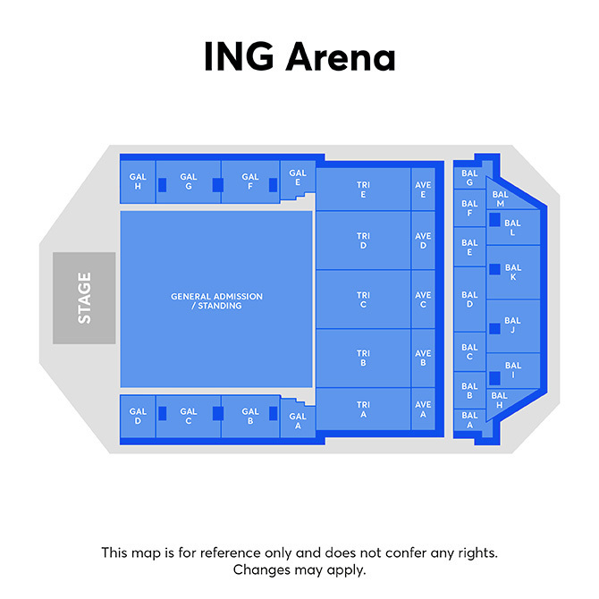 Zaalplattegrond: A$AP Rocky – Don’t Be Dumb World Tour