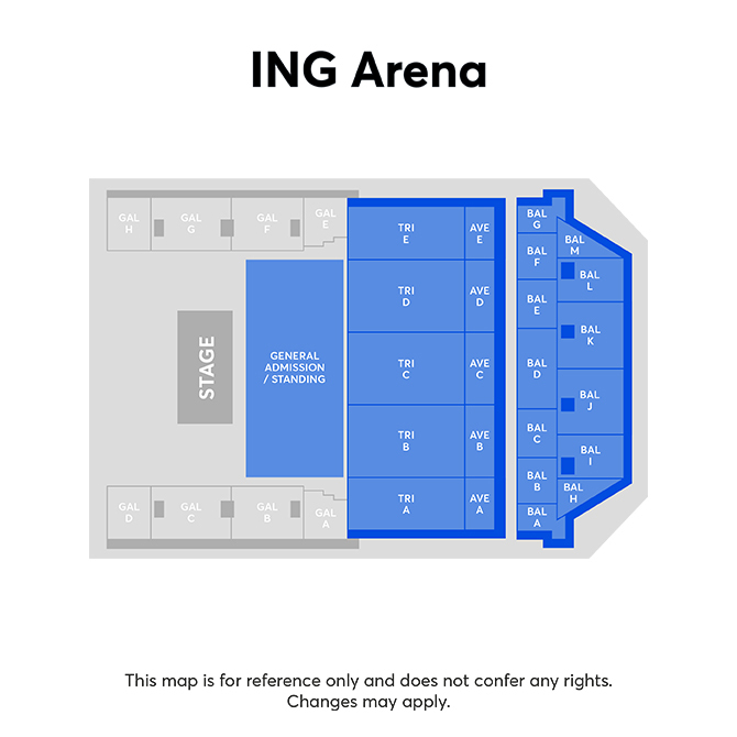 Plan de salle - ING ARENA