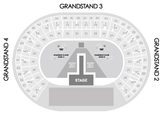 Venue seating chart for Bad Bunny for reference only