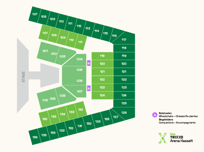 Plan de salle - Trixxo Arena