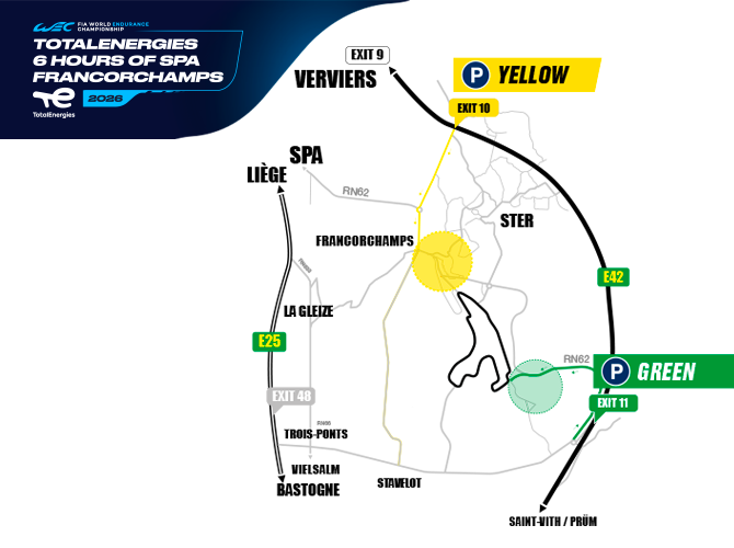 Venue seating chart for Wec 6 Hours for reference only