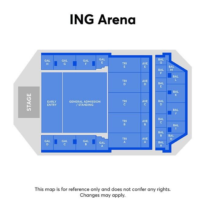 Plan de salle - ING ARENA