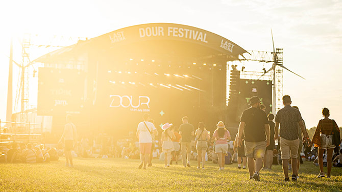 Venue seating chart for Dour for reference only