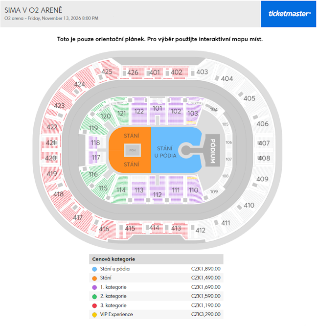 Seat map