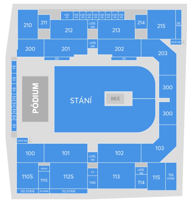 Náhledová mapa míst  pro Alice Cooper je pouze orientační