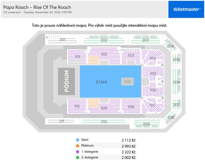 Seat map