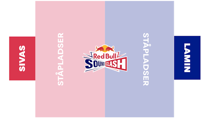 Salsoversigten til Red Bull SoundClash er kun vejledende