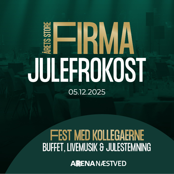 Venue seating chart for Den Store Julefrokost for reference only