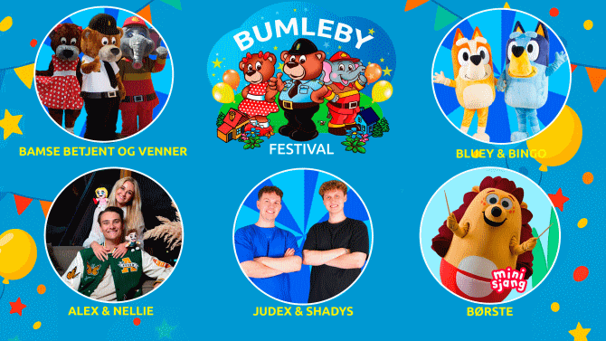 Salsoversigten til Bumleby Festival er kun vejledende