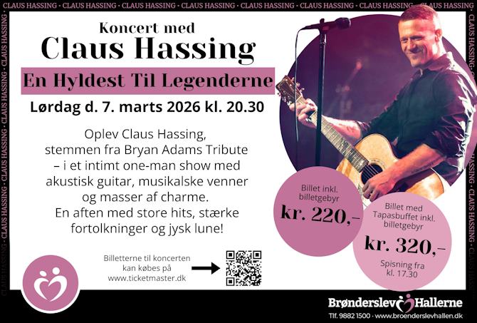 Salsoversigten til Claus Hassing er kun vejledende