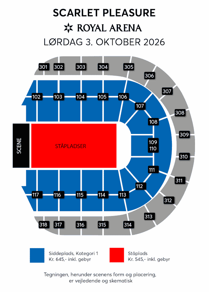 Plan de salle Royal Arena