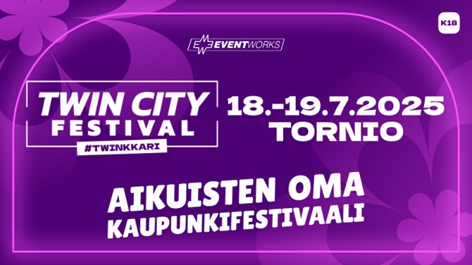 Tapahtumapaikan TWIN CITY FESTIVAL pohjakartta on vain ohjeellinen