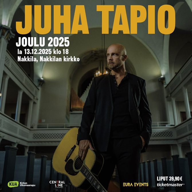 Tapahtumapaikan JUHA TAPIO: Joulu 2025 pohjakartta on vain ohjeellinen