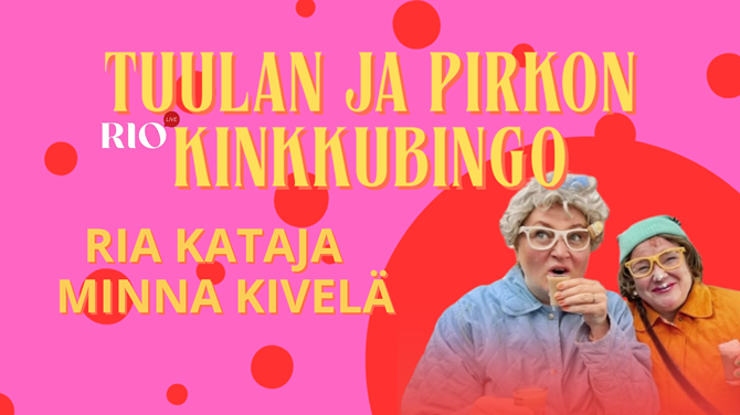 Arena platskarta för Tuulan ja Pirkon kinkkubingo- Ria Kataja ja Minna Kivelä enbart för referens