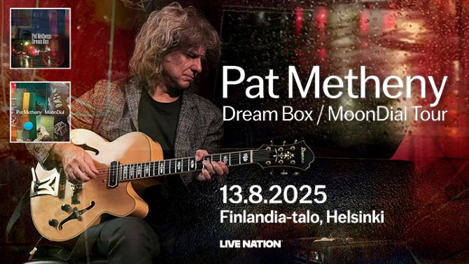 Tapahtumapaikan Pat Metheny pohjakartta on vain ohjeellinen
