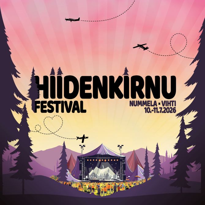 Tapahtumapaikan Hiidenkirnu Festival pohjakartta on vain ohjeellinen
