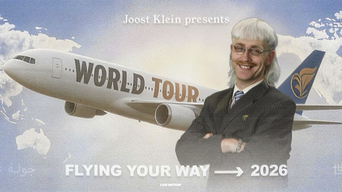 Zaalplattegrond: Joost Klein: World Tour