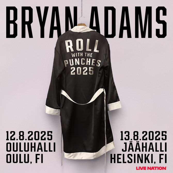 Tapahtumapaikan Bryan Adams pohjakartta on vain ohjeellinen