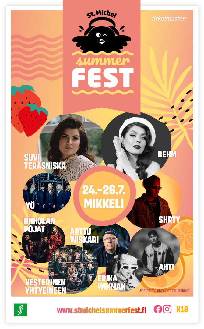 Tapahtumapaikan St. Michel Summerfest pohjakartta on vain ohjeellinen