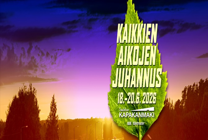 Tapahtumapaikan Kapakanmäki: Kaikkien aikojen juhannus 2026 pohjakartta on vain ohjeellinen