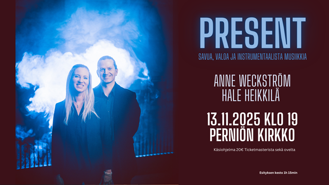 Tapahtumapaikan PRESENT - Anne Weckström & Hale Heikkilä pohjakartta on vain ohjeellinen