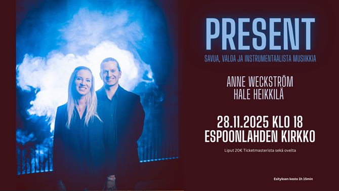 Tapahtumapaikan PRESENT - Anne Weckström & Hale Heikkilä pohjakartta on vain ohjeellinen