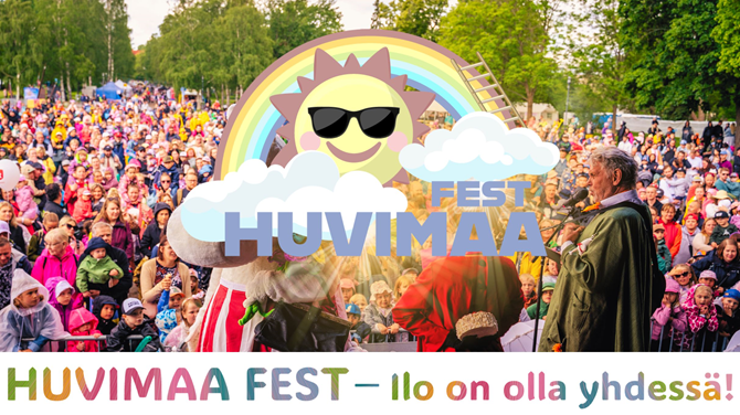 Tapahtumapaikan Huvimaa Fest pohjakartta on vain ohjeellinen