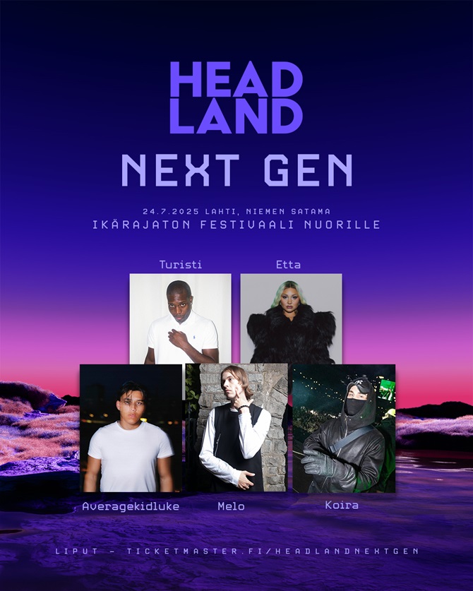 Venue seating chart for Headland NEXT GEN for reference only