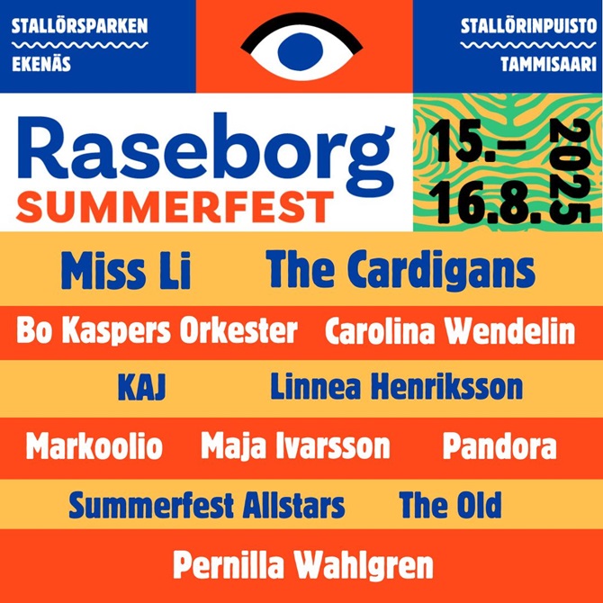 Tapahtumapaikan Raseborg Summerfest pohjakartta on vain ohjeellinen