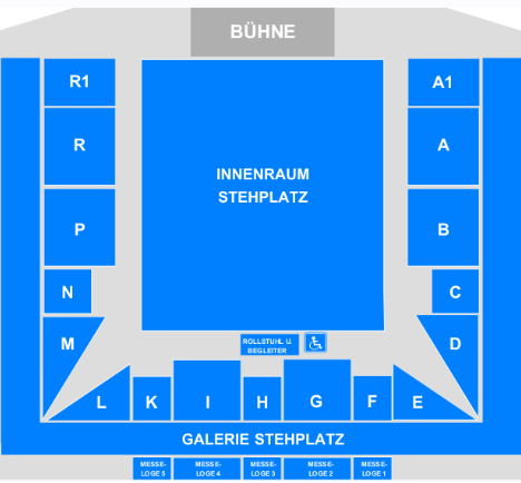 Saalplan für DIKKA nur zu Ansichtszwecken