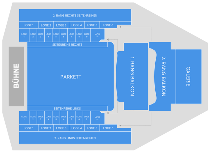 Plan de salle - Laeiszhalle (Großer Saal)