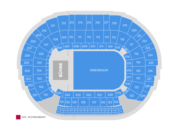 Saalplan - PSD BANK DOME