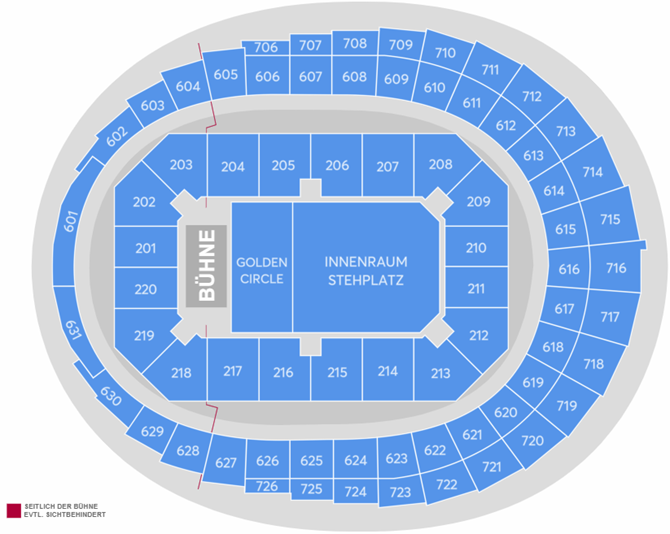 Xavier Naidoo - Bei meiner Seele Seating Plan at Lanxess Arena