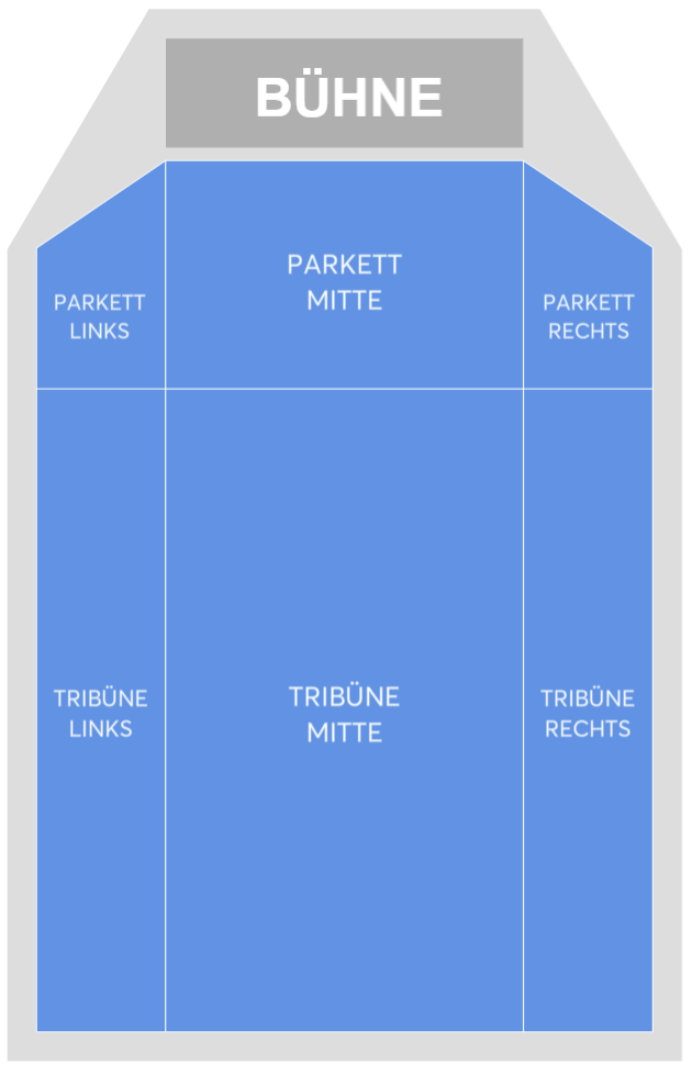 Saalplan für David Garrett nur zu Ansichtszwecken
