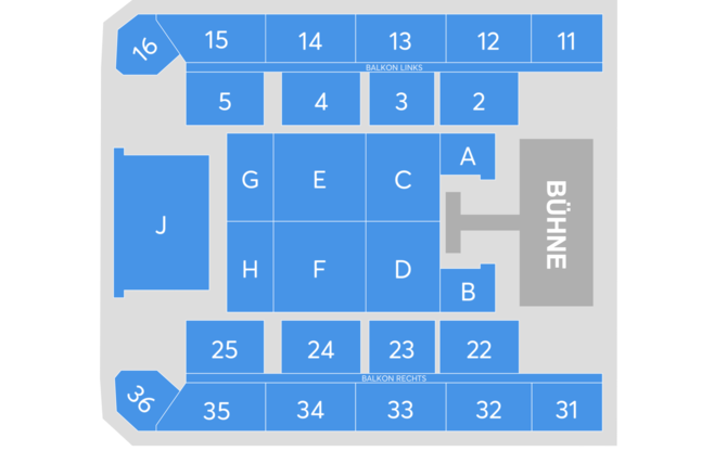 Saalplan - Festspielhaus