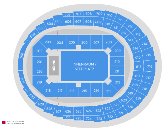 RAYE - THIS TOUR MAY CONTAIN NEW MUSIC Seating Plan at Lanxess Arena
