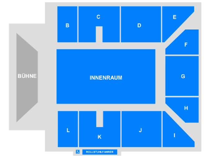 Saalplan für DIKKA nur zu Ansichtszwecken