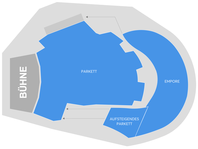 Saalplan Liederhalle (Beethovensaal), Stuttgart
