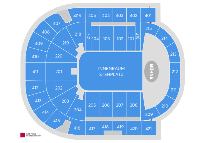 Plan de salle - Uber Arena